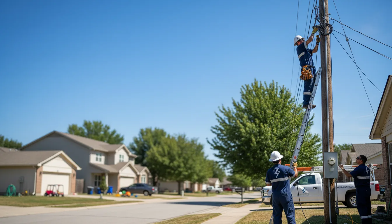 Residential electrician providing installation services in Evans, WV
